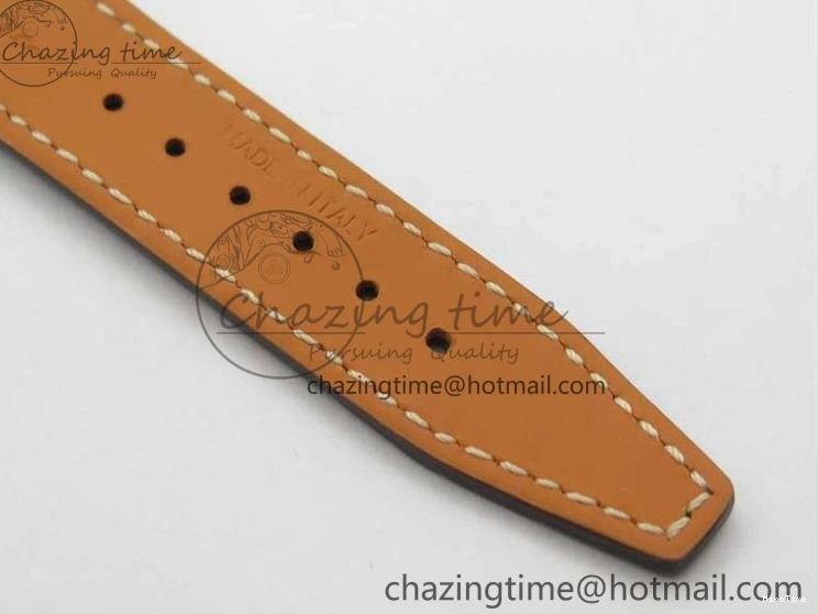 MIROTIME 1218 Durable Portofino 37mm RG V7F 1:1 Best Edition Gray Dial Diamonds Bezel on Black Leather Strap A 7089